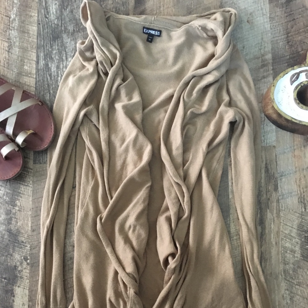 Express Camel Colored Light Sweater
